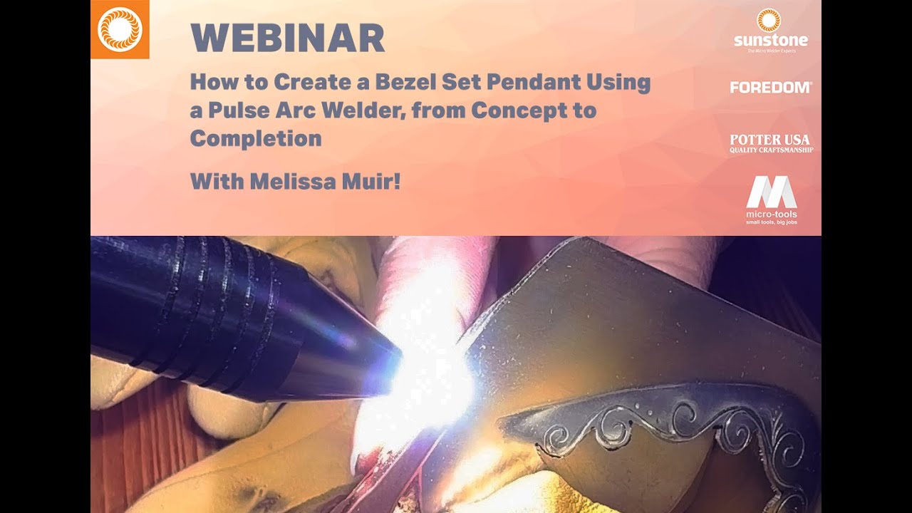 How to Create a Bezel Set Pendant Using a Pulse Arc Welder - Concept to Completion With Melissa Muir