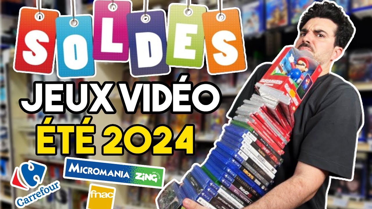 Les SOLDES D'ÉTÉ JEUX VIDÉO 2024 - Carrefour EN SUEUR ! - Jeux PS5, PS4, Switch à 4€ !