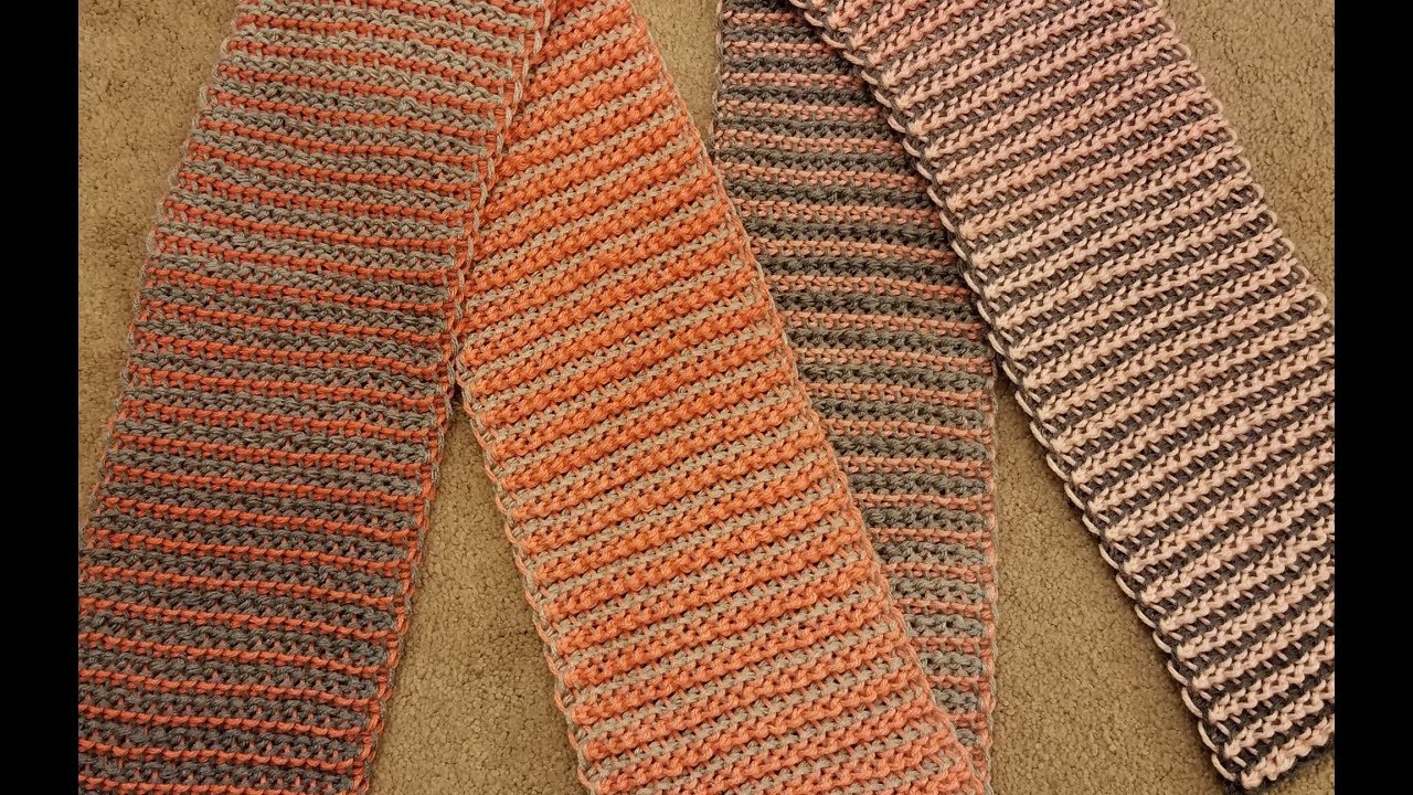 The Double Sided Tunisian Stitch Crochet Tutorial!