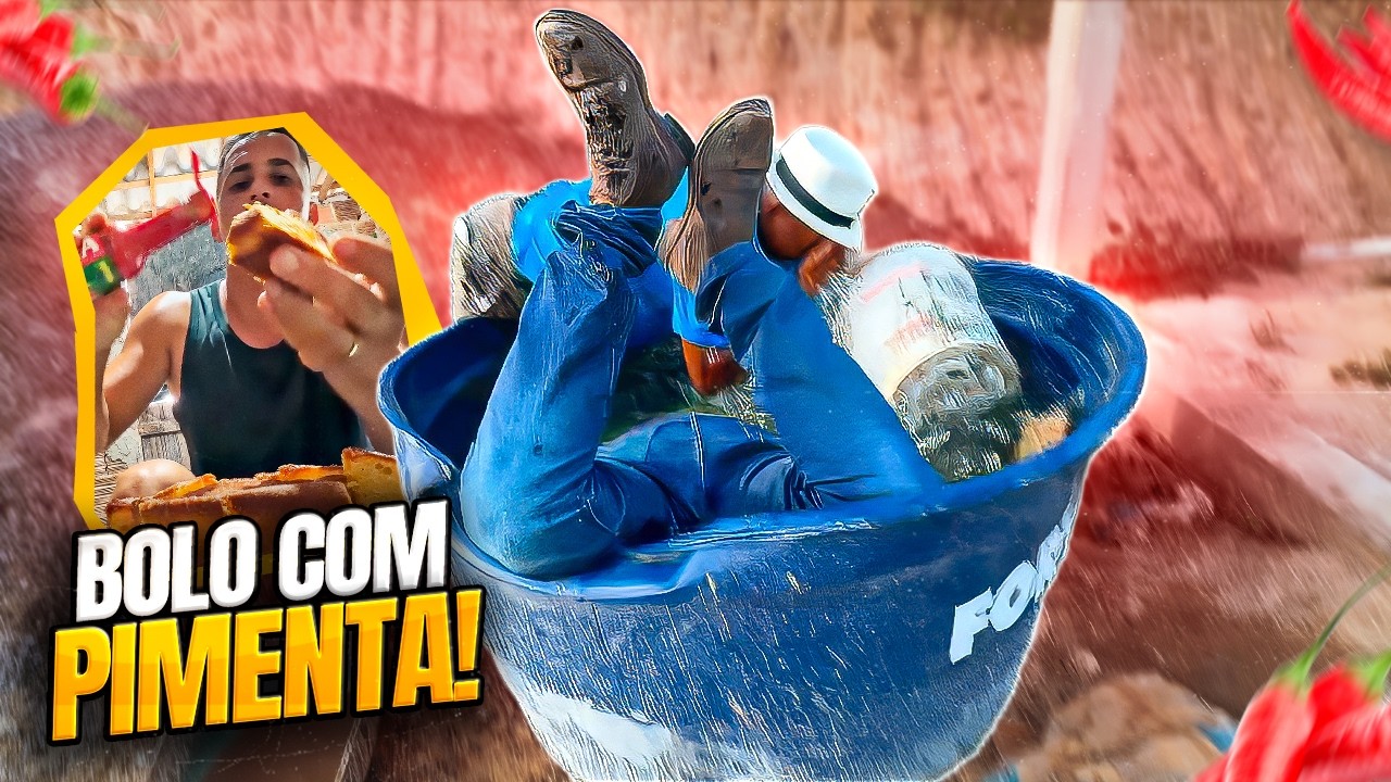 BOLO COM PIMENTA BIRÓ E BETO TIZIU PULAM NA CAIXA D'ÁGUA 😂😂 | BETO TIZIU