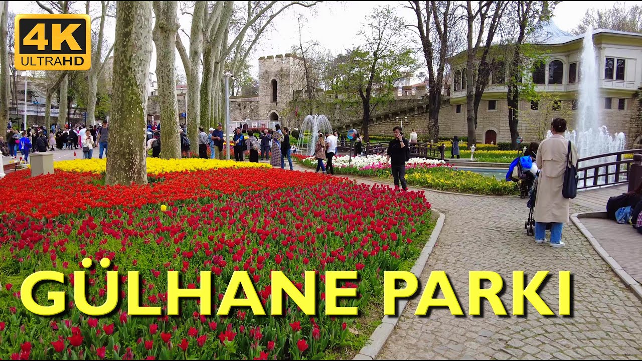 Gülhane Parkı Walking Tour 4K UHD 50fps | Gulhane park istanbul 2023
