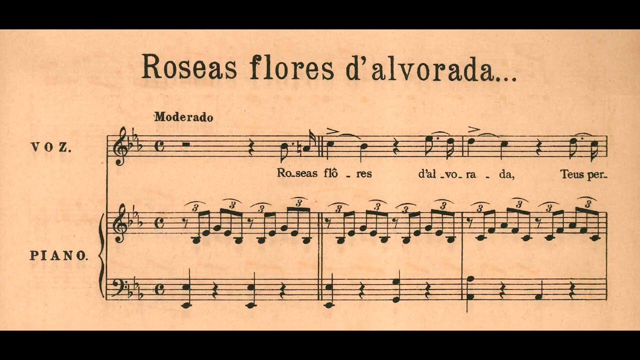 Anônimo - Róseas flores d'alvorada... (Adélia Issa, soprano; Alexandre Pascoal, piano)