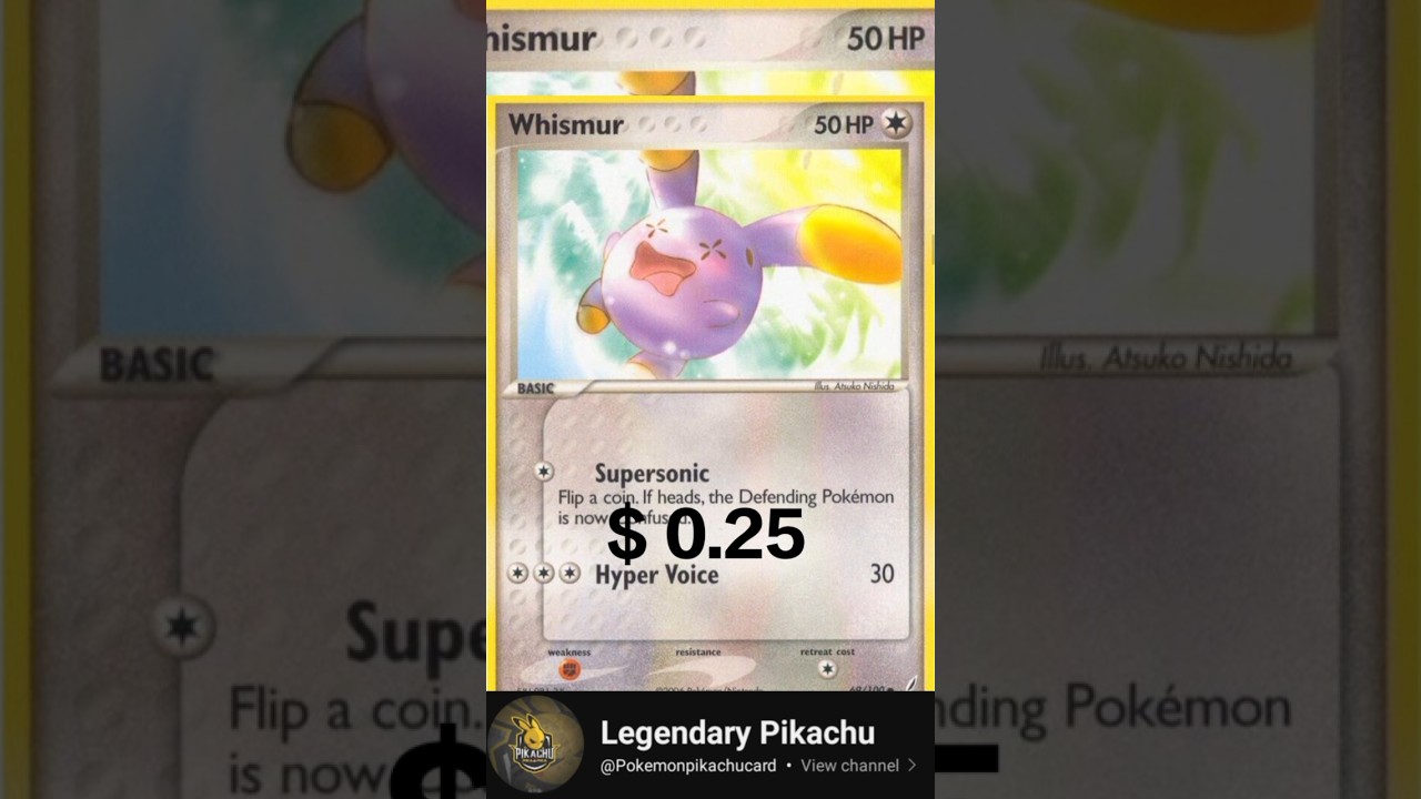 TOP RARE CARD WHISMUR POKEMON 