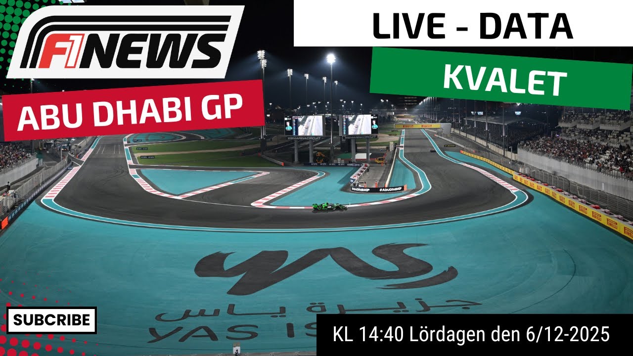 F1News LIVE - Kvalet - Abu Dhabi GP