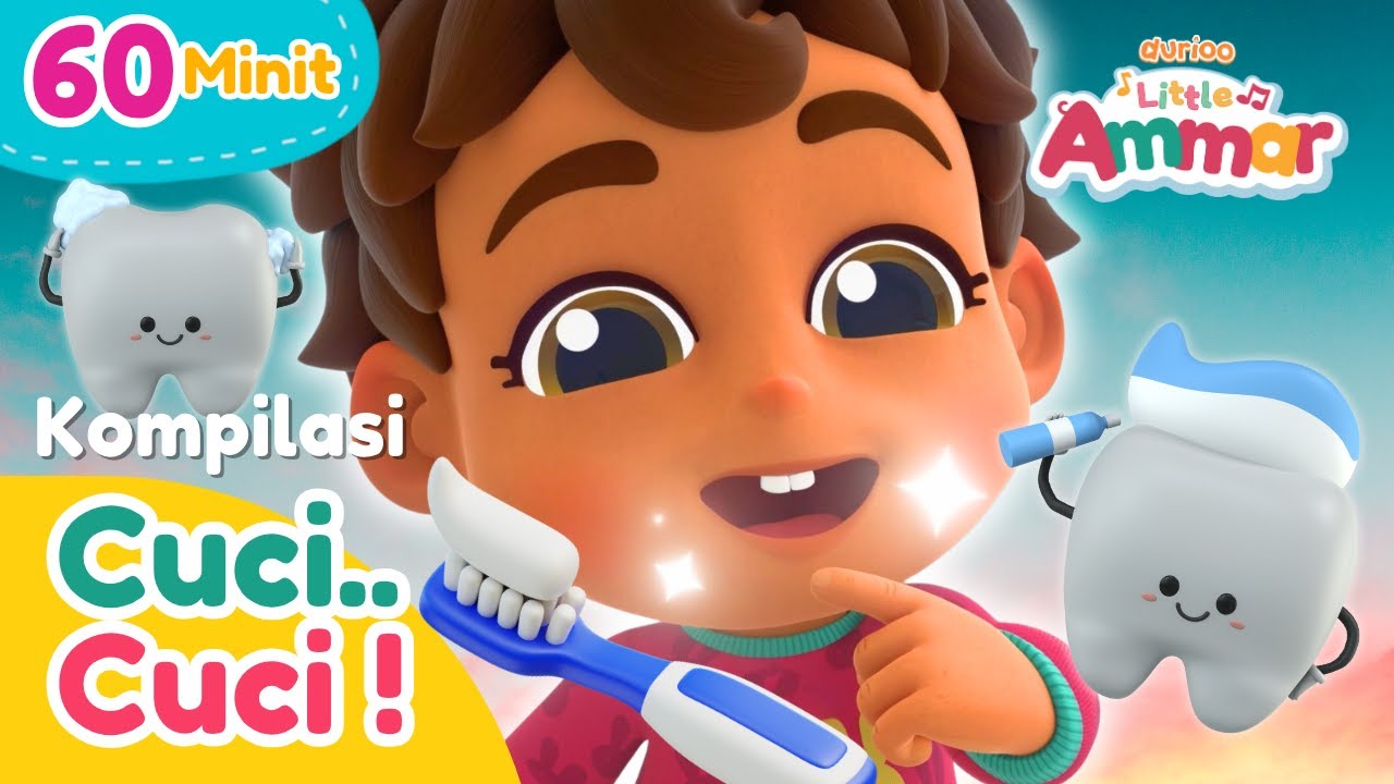 🧼✨ LITTLE AMMAR | Kompilasi CUCI-CUCI 💕 | 60 Minit 🕒 | Dari Pengasas Omar & Hana | Durioo+ Originals