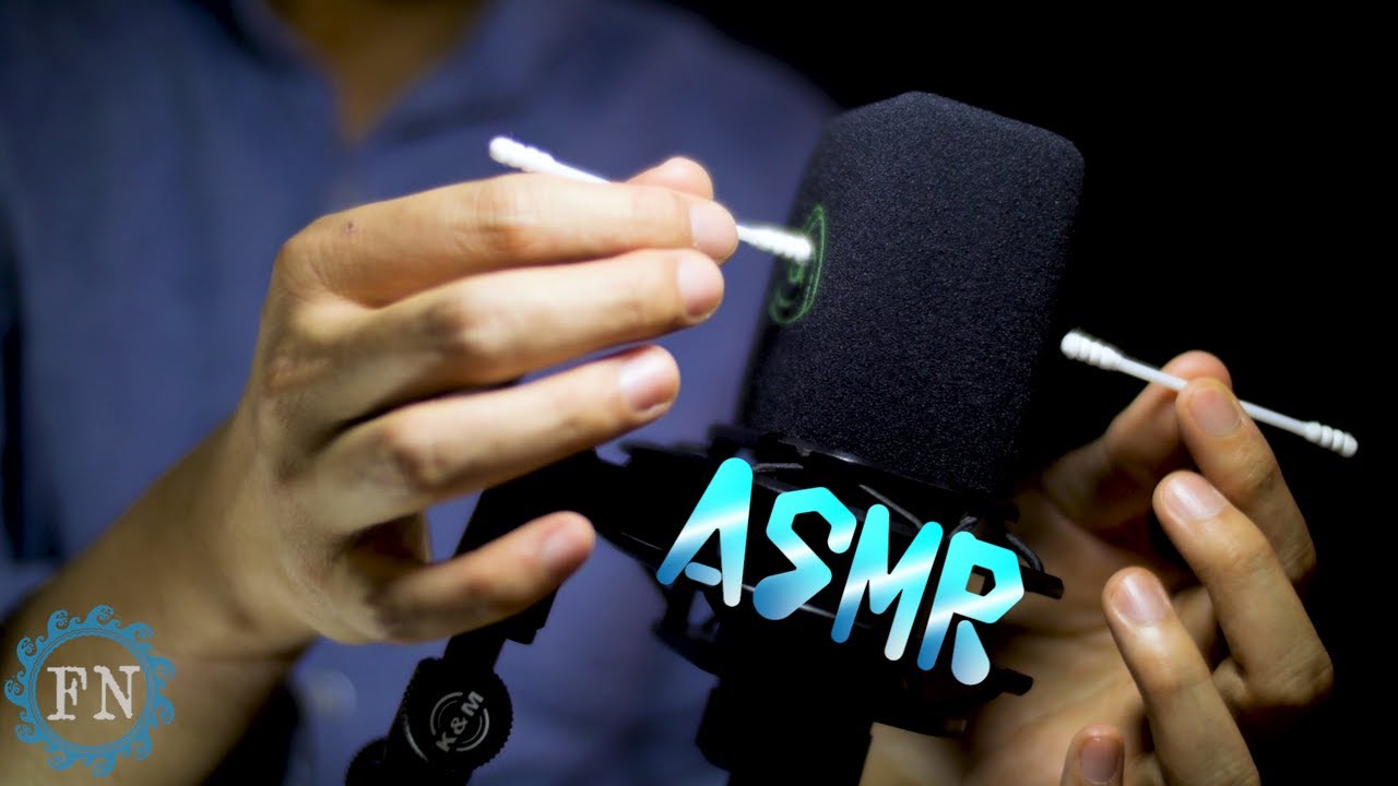 【綿棒ASMR】まるで鼓膜の表面をガリガリされているかのよう Scratching the microphone with Cotton Swab【睡眠導入/声なし/No Talking】