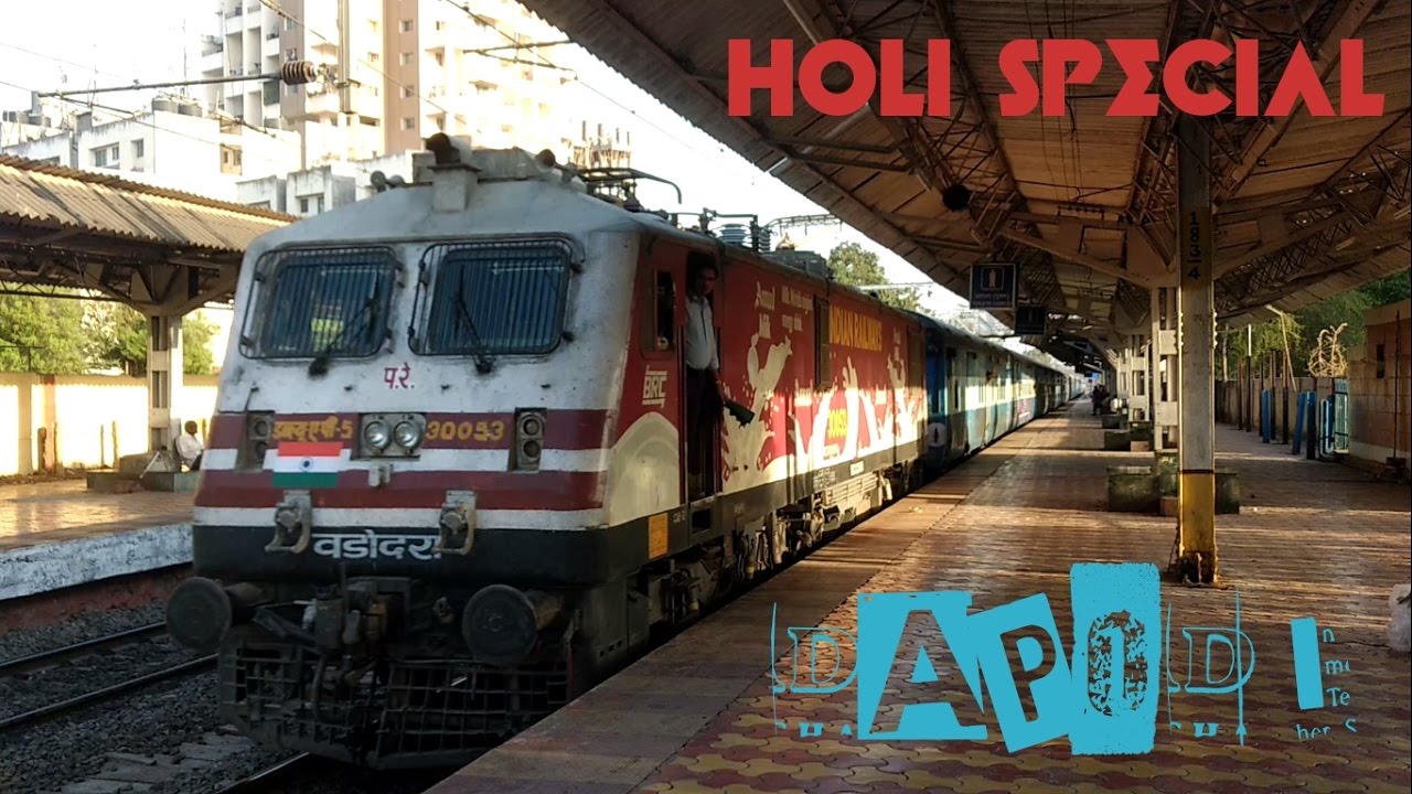 HOLI SPECIAL | High-speed Train captures at Dapodi on the eve of HOLI | [9 IN 1] Compilation