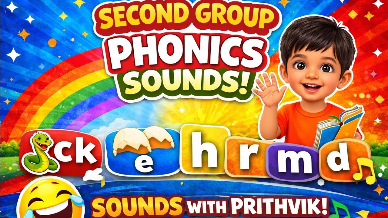 Second group of phonics sounds learn with sounds with prithvik.