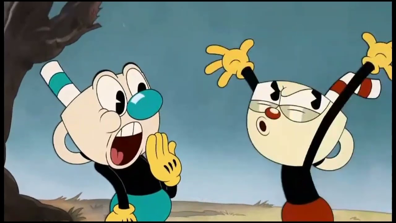 Cuphead and mugman fighting for 4 minutes and 34 seconds straight