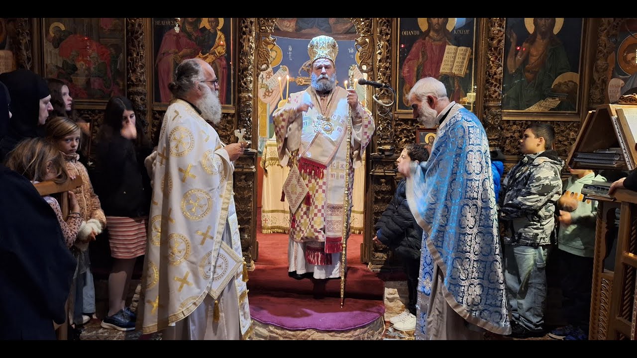Ἱ. Μ.Παναγίας Δουραχάνης, ὁμιλία Σεβασμιωτάτου Μητροπολίτου Ἰωαννίνων κ.Μάξιμου: Ὀρθή πίστη και ἔργα