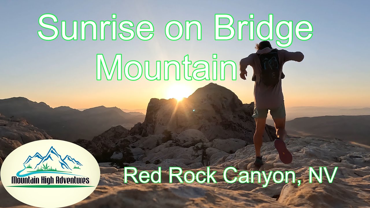 Sunrise on Bridge Mountain in Red Rock Canyon, Las Vegas, Nevada