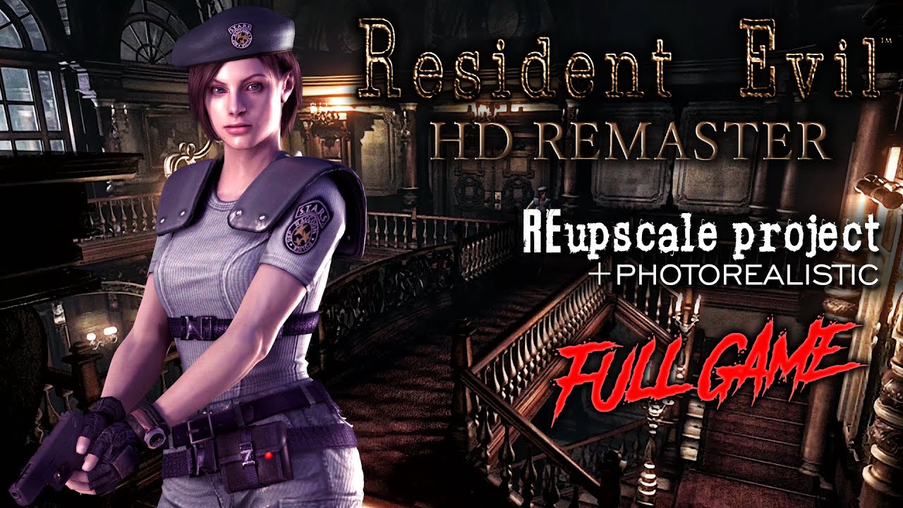 Resident Evil HD Remaster REupscale Project - Jill Valentine Walkthrough Gameplay