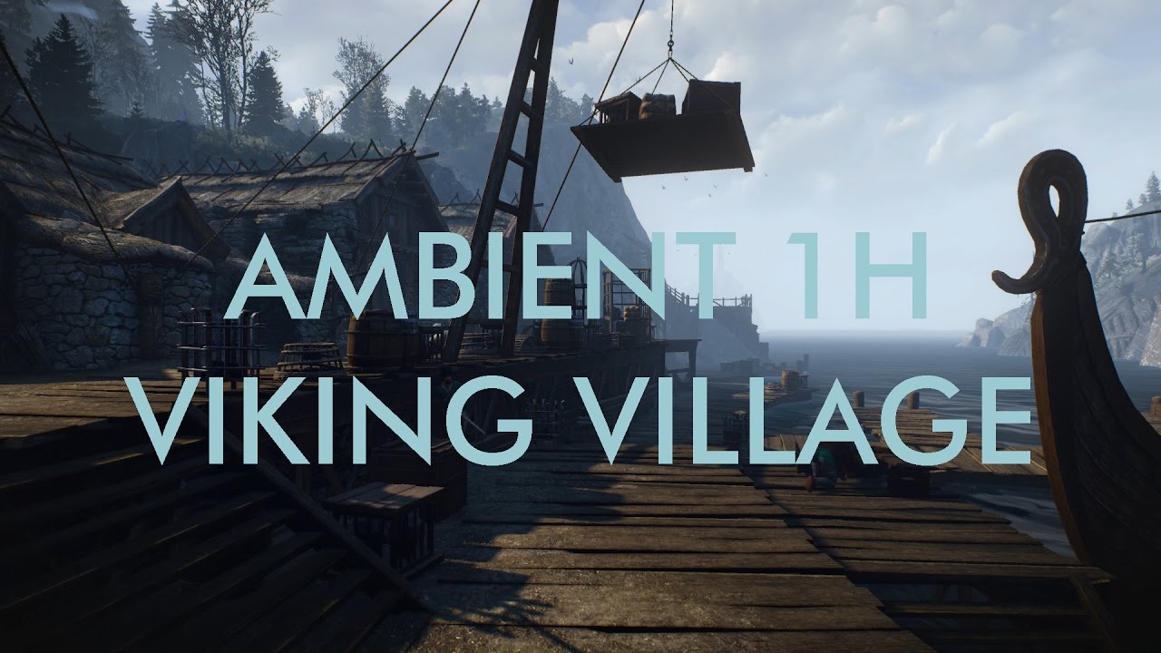 Ambient 1h Viking Harbour Fjord - Relaxing Meditation