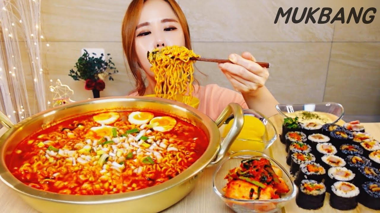Субтитры) Самый острый в Корее Yeomra Ramen King of Hell Ramen MUKBANG ASMR eating show
