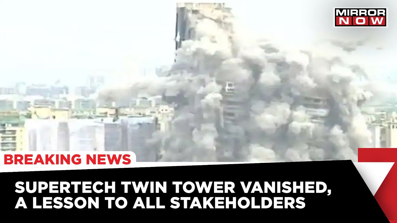 Noida Demolition Drive: Never Before Seen Crashdown, Twin Tower Turns Into Dust Within Seconds