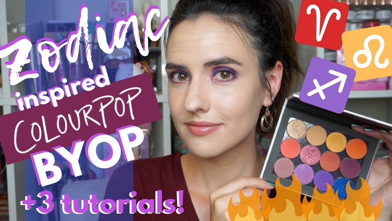 Zodiac Sign Inspired ColourPop BYOP | The FIRE Signs! Eyeshadow for Leo, Aries & Sagittarius