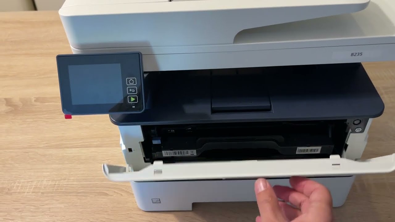 Как заменить тонер-картриджи в Xerox B225 B230 B235