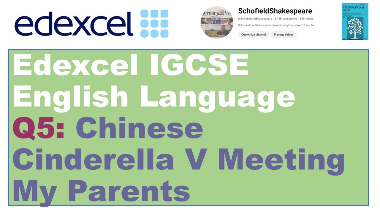Получение 9-го балла: Q5 — «Золушка» по-китайски (Edexcel IGCSE, английский язык)