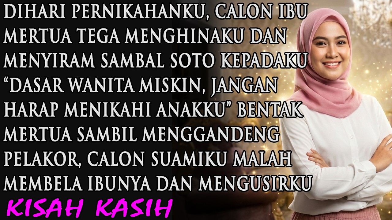 DIHARI PERNIKAHANKU, CALON MERTUA TEGA MENGHINAKU DAN MENYIRAM SOTO PADAKU, CALON SUAMI MEMBELANYA..