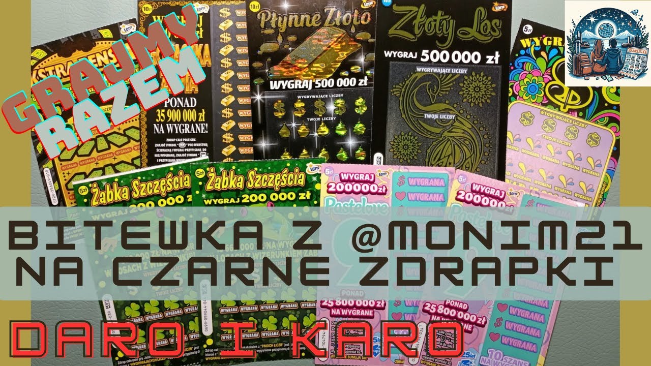 Bitewka na czarne z @MoniM21 z  kanału NieTylkoZdrapki 😁👌🤑.  ODC #136 #lotto #zdrapki #scratch