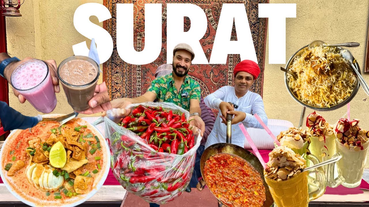 SURAT आए और ये सब नहीं खाया तो आना बेकार है | best Gujarati street food surat food tour