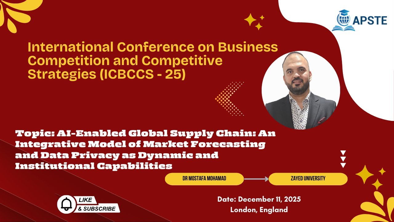 APSTE - AI-Enabled Global Supply Chains: Forecasting and Data Privacy Capabilities