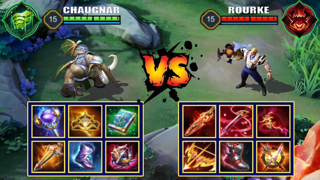 CHAUGNAR vs ROURKE | FULL BUILD FIGHT | Arena of Valor /AOV/ROV