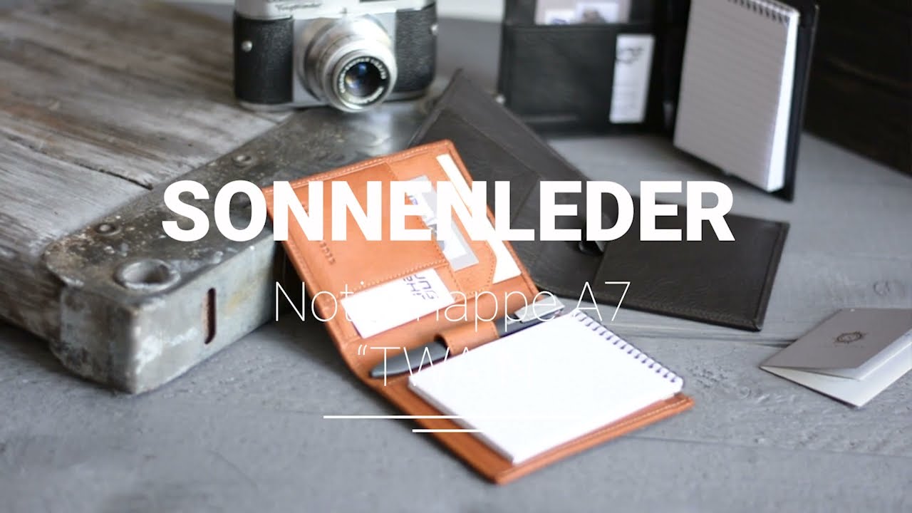 Sonnenleder Notizmappe A4 TWAIN