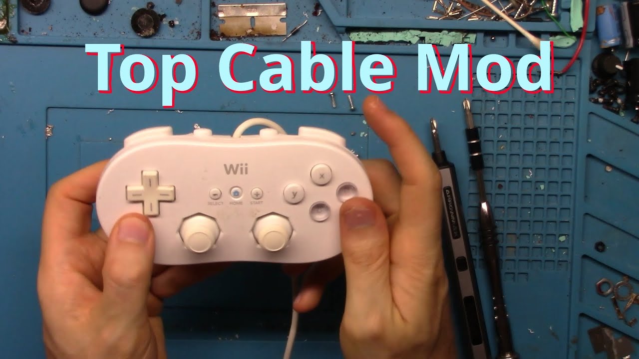 Wii Classic Controller Top Cable Mod