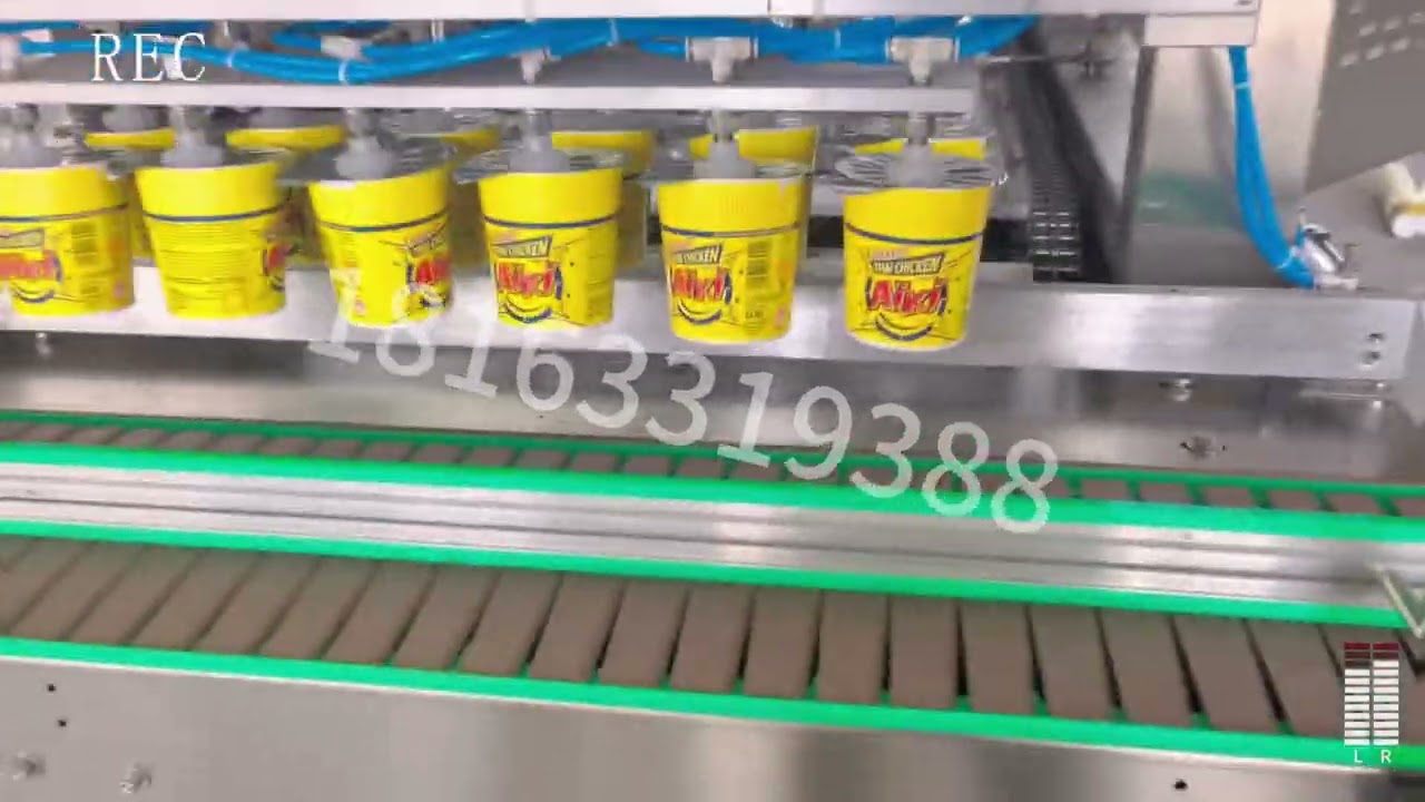 Macaroni pasta cup filling machine, fully automatic cup macaroni production and packaging line