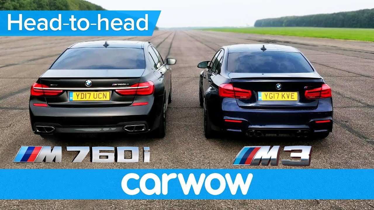 BMW M760Li vs M3 Competition &ndash; DRAG RACE & ROLLING RACE | Head to Head
