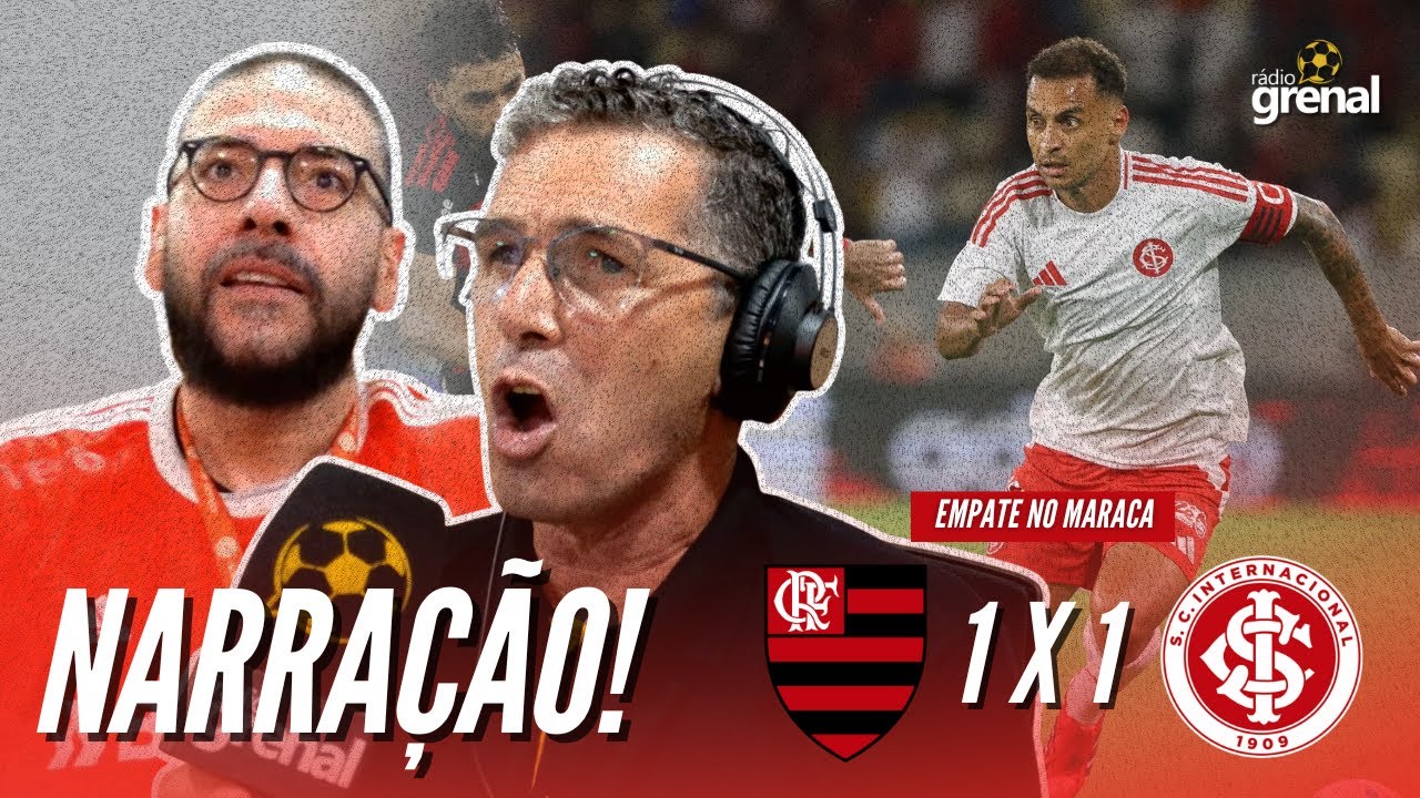 GOLS DE FLAMENGO 1 X 1 INTER | PC CARVALHO | RÁDIO GRENAL