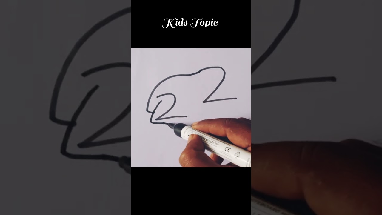 Frog 🐸 drawing easy step by step#shorts