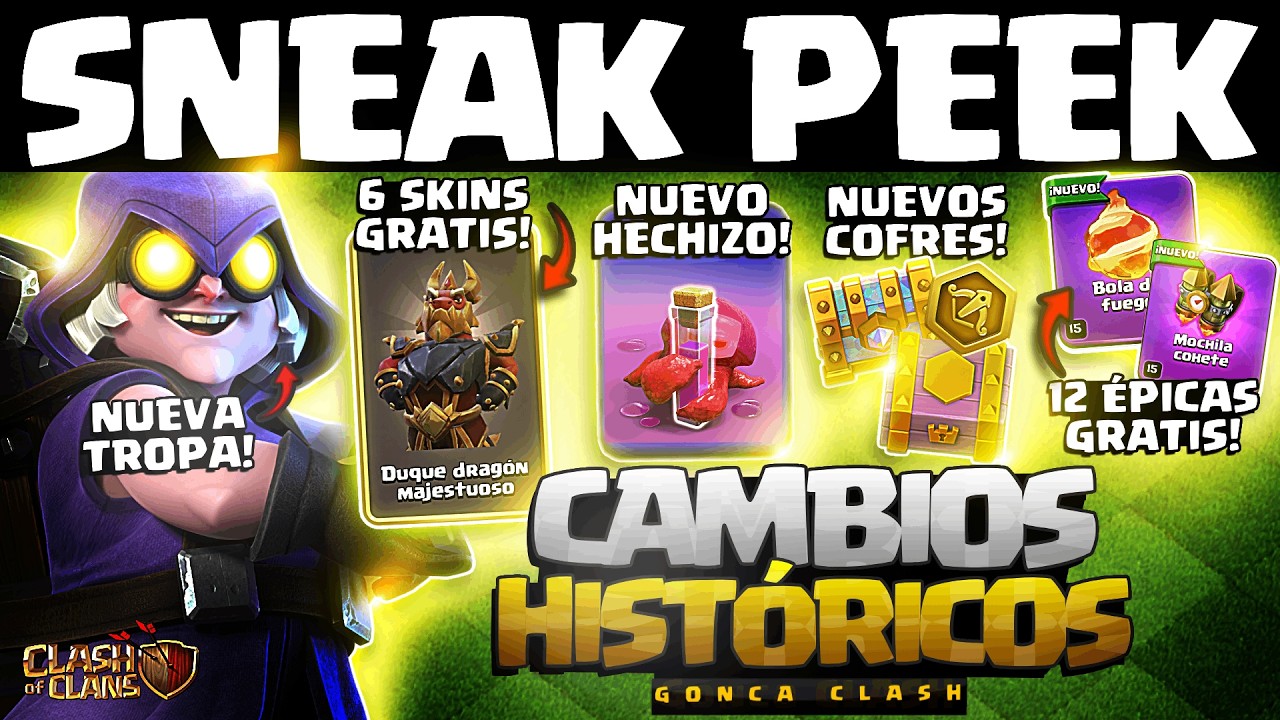 🚨 12 FREE EPICS + 6 FREE SKINS + NEW TROOP and SPELL + NEW LEVELS!!! | Clash of Clans