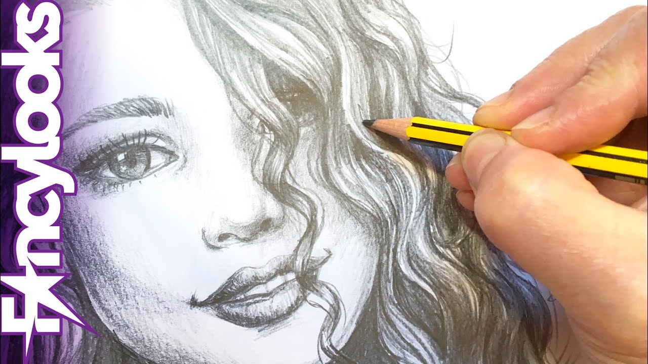Cómo dibujar pelo a lápiz - paso a paso