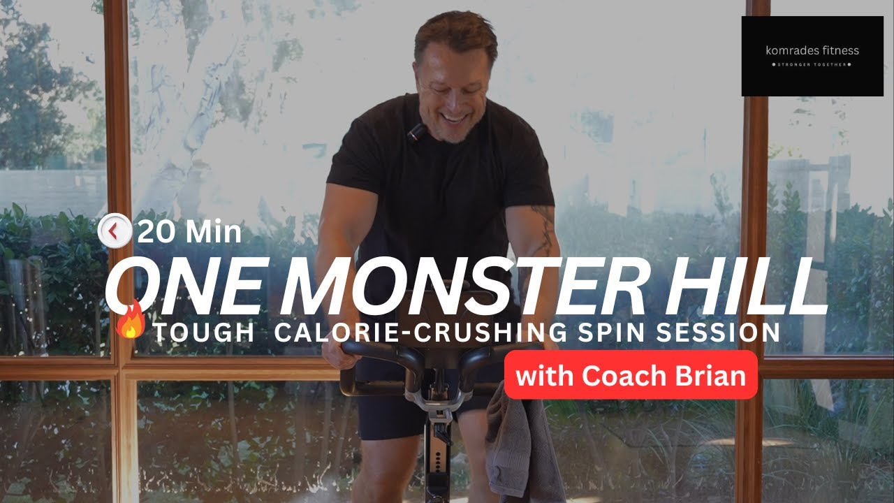 🏔️ One Monster Hill: Intense 20 Minute Spinning Workout | Hill Climb Spin Class with Coach Brian 🔥