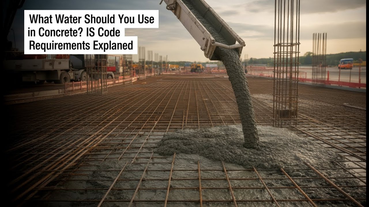 Water Quality for Concrete as per IS Code | Complete Guide for Civil Engineers
