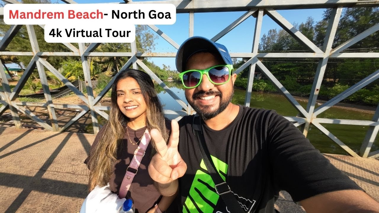 Mandrem Beach, Best kept secret in North Goa | 4k (Change in Settings) Virtual Tour | Tourist places