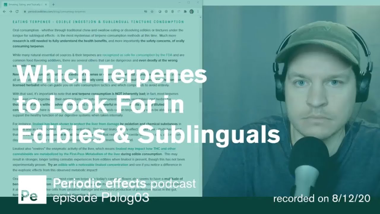 Pblog03 Guide to Consuming Terpenes Pt3 - The Best Cannabis Terpenes to Eat & Sublingually Consume