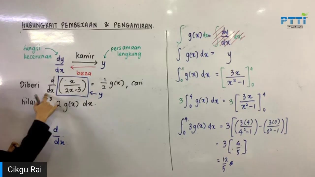 [LIVE] PTTI ADDMATH SPM - Hubungkait Pembezaan & Pengamiran