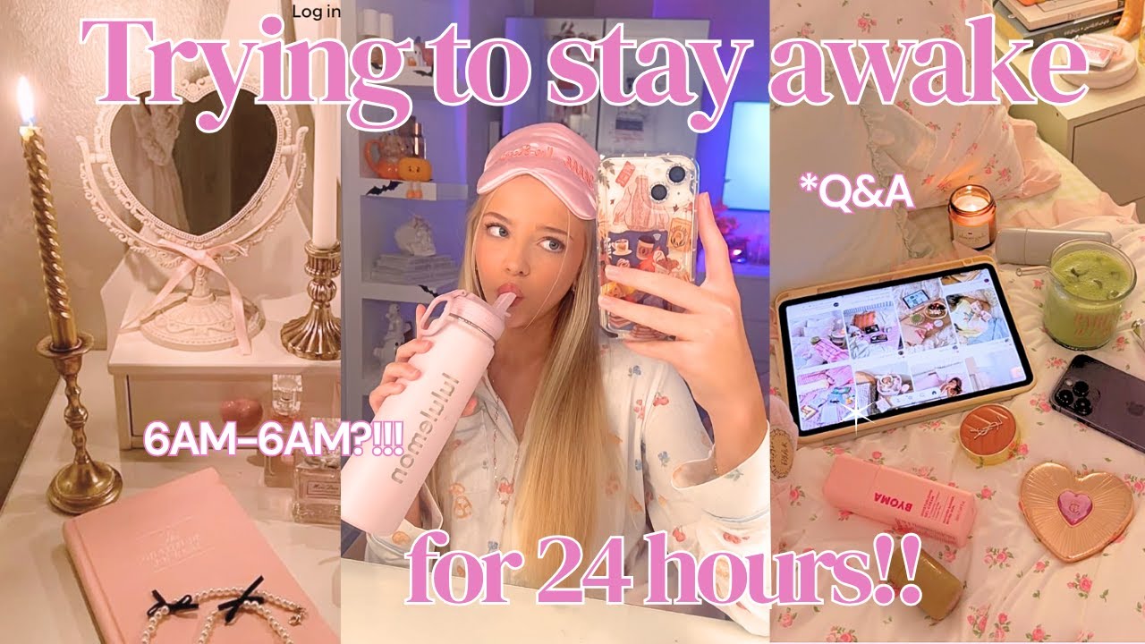 ЧЕЛЛЕНДЖ &laquo;НЕ СПАТЬ ВСЮ НОЧЬ&raquo;😴🎀 *смогу ли я это сделать?!