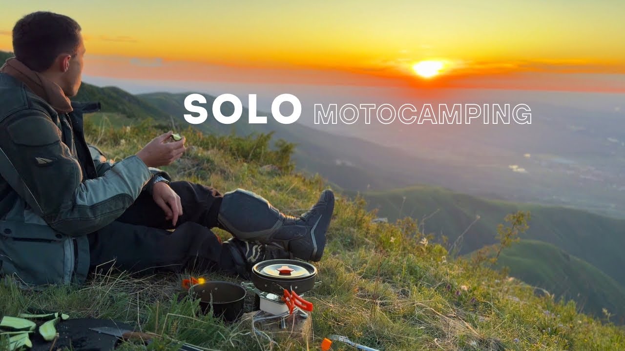 Solo MotoCamping / SoloRide / Camping in the Mountains / ASMR