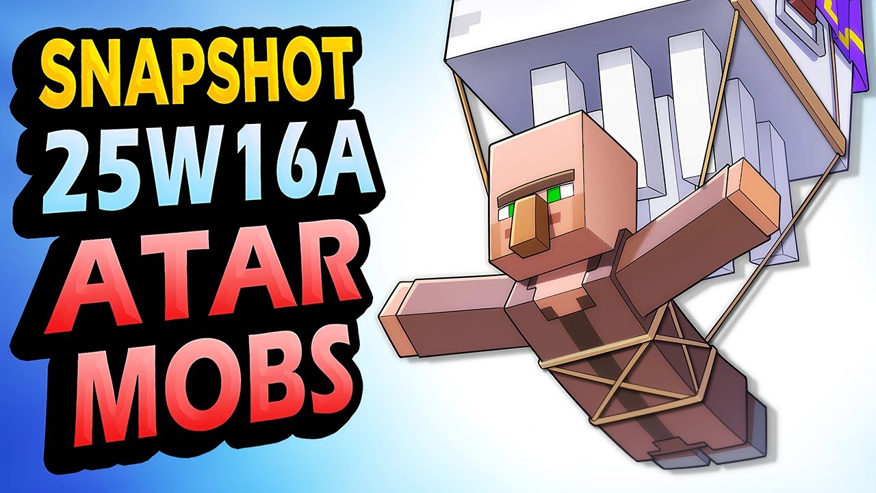 ✅ TRANSPORTE AÉREO de MOBS!! 👉 Snapshot 25W16A Minecraft