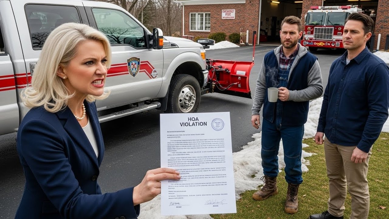 HOA Fined Me For My Plow Truck, Unaware I'm The One Who Clears The Fire Station Access
