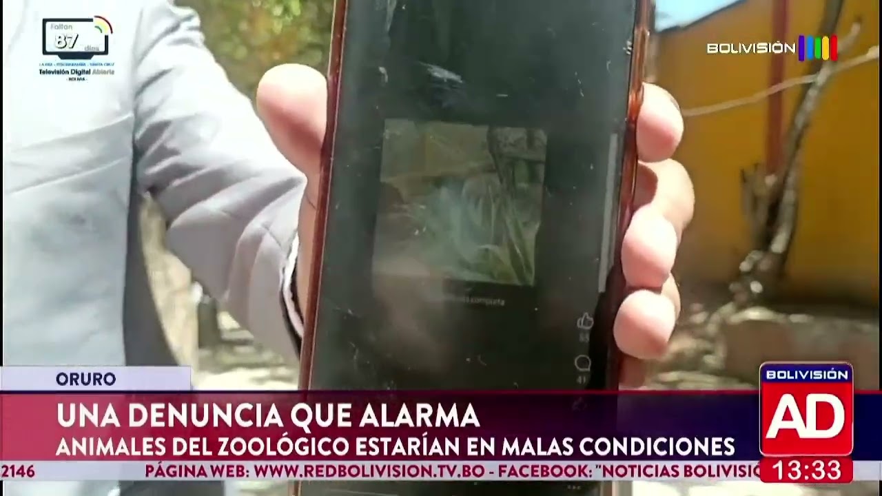 Denuncian malas condiciones de animales en el zoológico municipal de Oruro