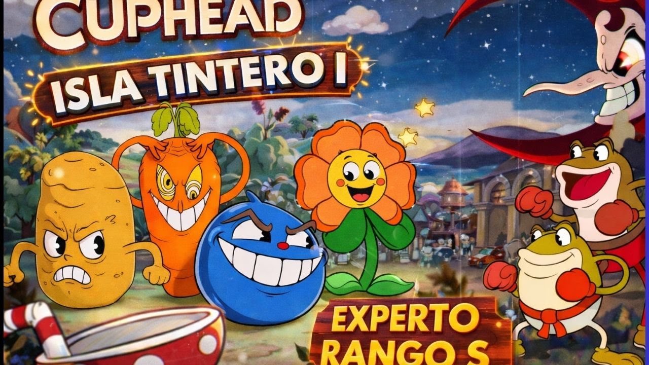 Jefes de Isla Tintero 1 | Cuphead (Modo Experto)