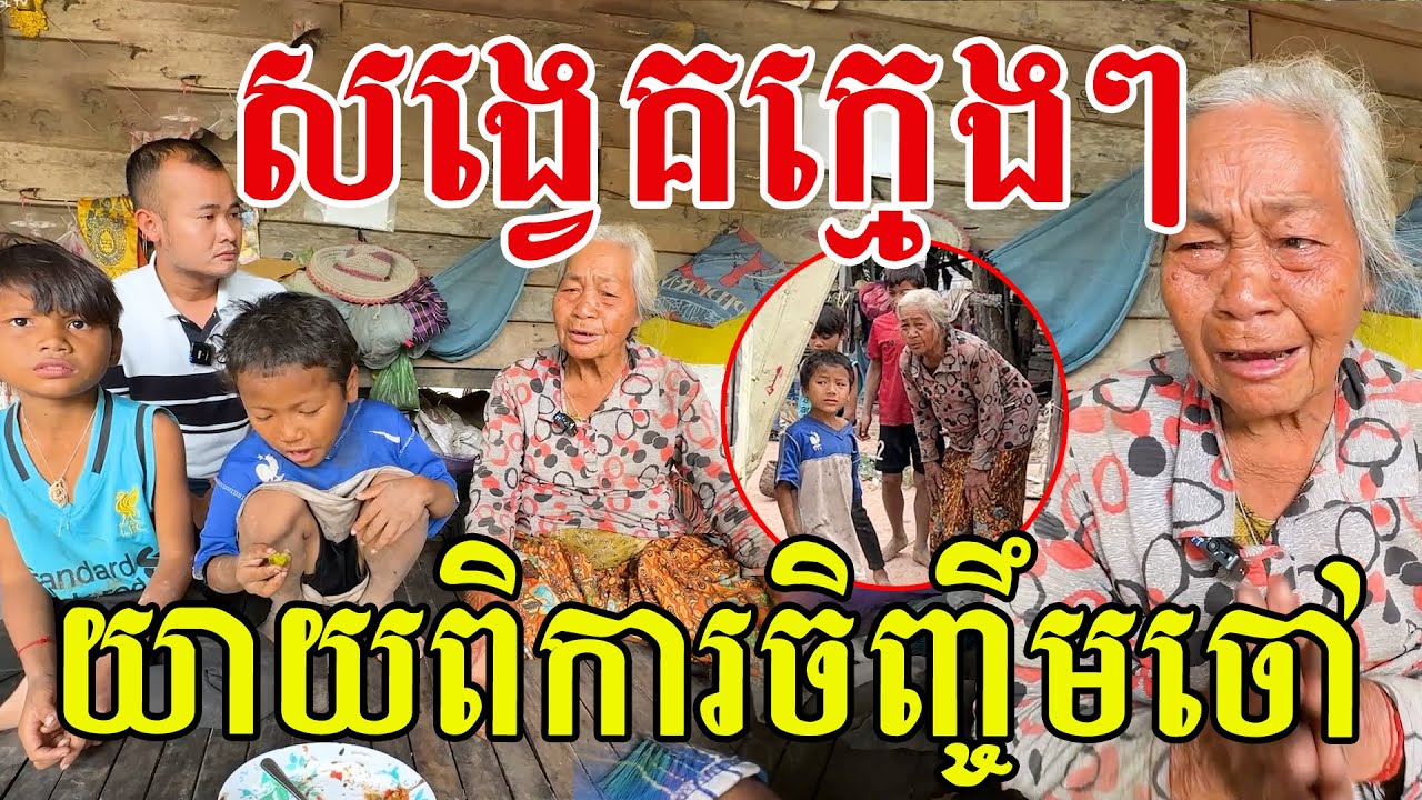 យាយអាយុ៨០​ រេីសអេតចាយចិញ្ចឹមចៅៗ