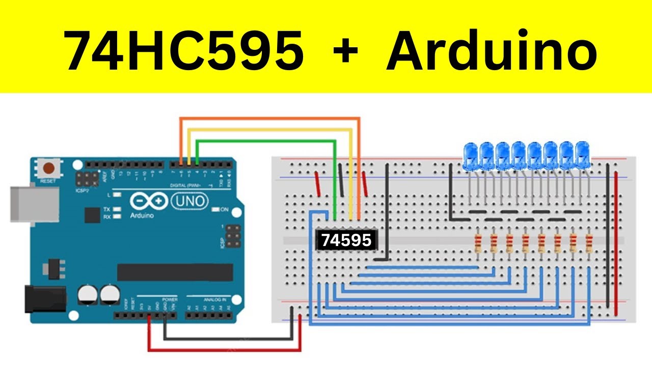 74hc595 с руководством по Arduino