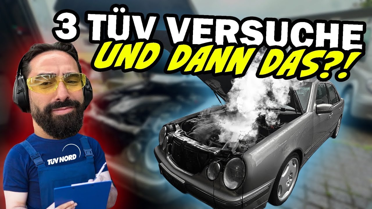 DAS habe ich beim TÜV noch NIE erlebt! W210 platzt, Prüfer rastet aus – fast Roadtrip vorbei!
