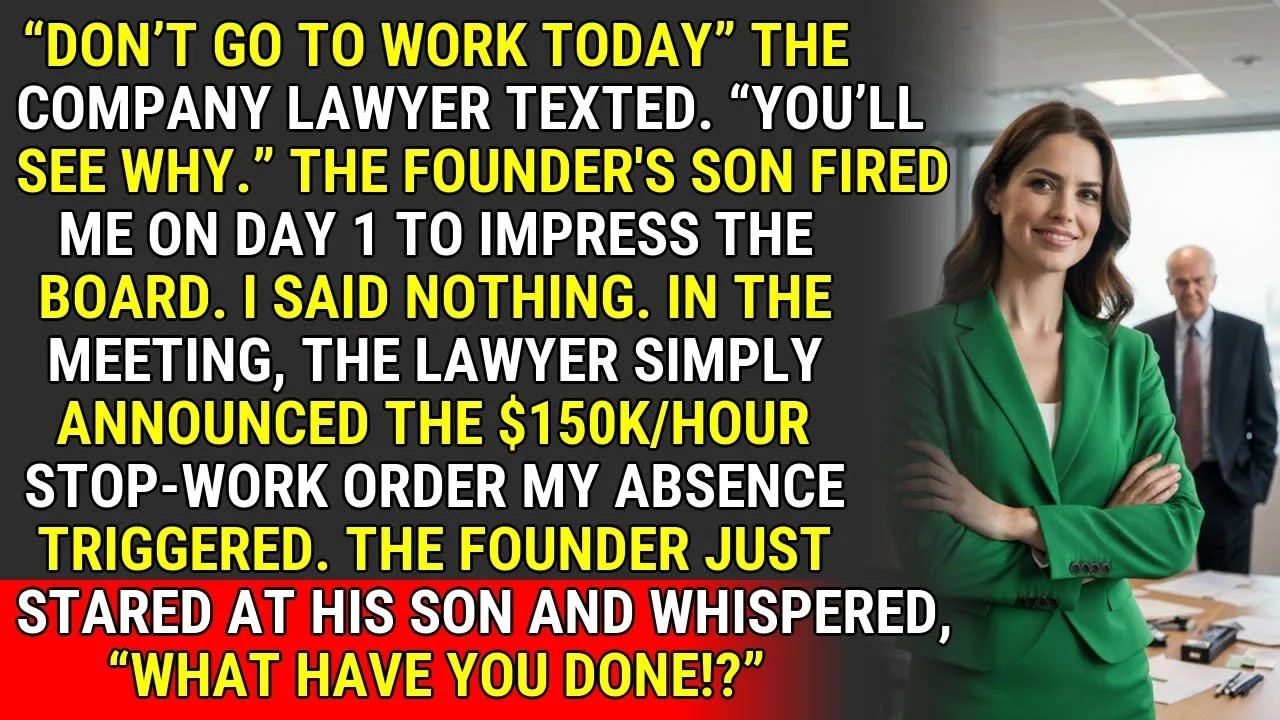 He Fired Me — I Activated the $150K/Hour Clause ♟️